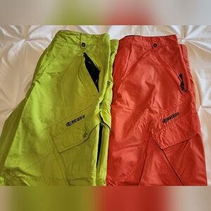 Ripzone Coree Men's Ski/Snowboard Pants Bundle- XL Neon Green & Orange